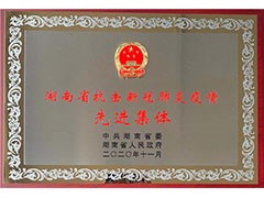 海利常德公司荣获“湖南省抗击新冠肺炎疫情先进集体”、彭长春获“先进个人”